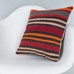Striped_Multiple Color_Kilim Pillow Cover_16x16_Z1000_8306