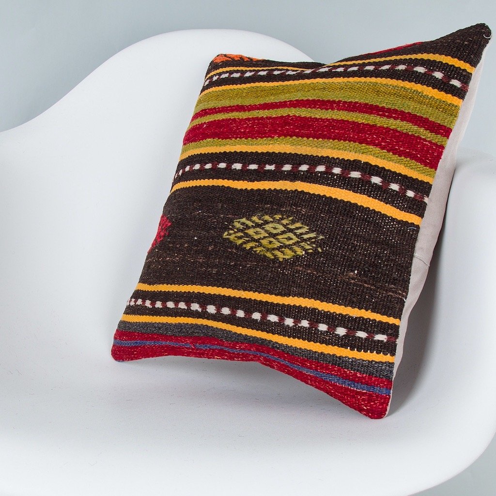 Striped_Multiple Color_Kilim Pillow Cover_16x16_Z1000_8313