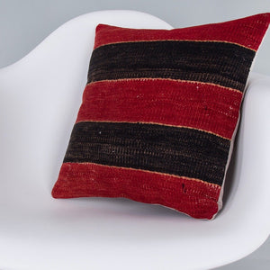 Striped_Multiple Color_Kilim Pillow Cover_16x16_Z1005_7269