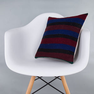 Striped_Multiple Color_Kilim Pillow Cover_16x16_Z1005_7415