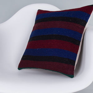 Striped_Multiple Color_Kilim Pillow Cover_16x16_Z1005_7415