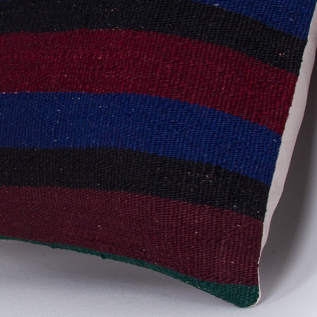 Striped_Multiple Color_Kilim Pillow Cover_16x16_Z1005_7415