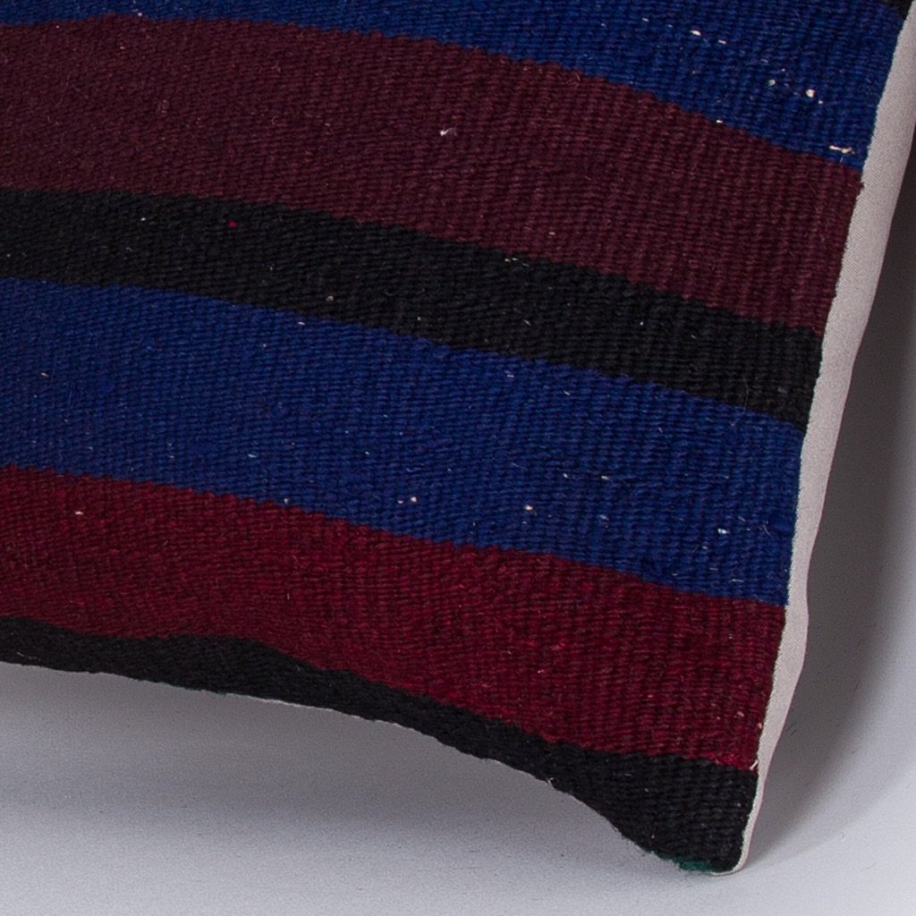 Striped_Multiple Color_Kilim Pillow Cover_16x16_Z1005_7416