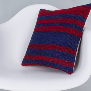 Striped_Multiple Color_Kilim Pillow Cover_16x16_Z1005_7543