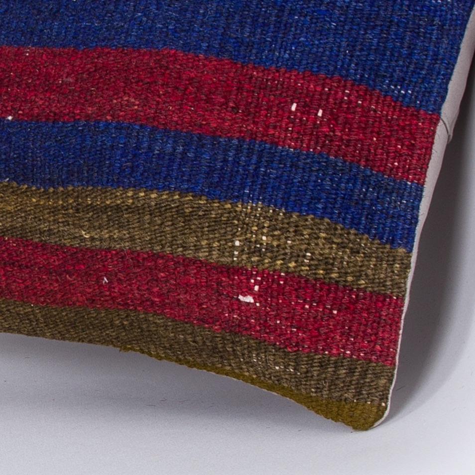 Striped_Multiple Color_Kilim Pillow Cover_16x16_Z1005_7544