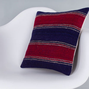Striped_Multiple Color_Kilim Pillow Cover_16x16_Z1005_7563