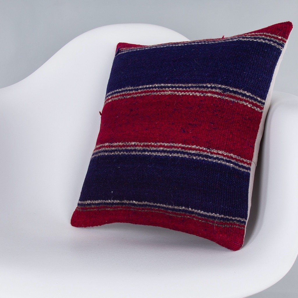 Striped_Multiple Color_Kilim Pillow Cover_16x16_Z1005_7564