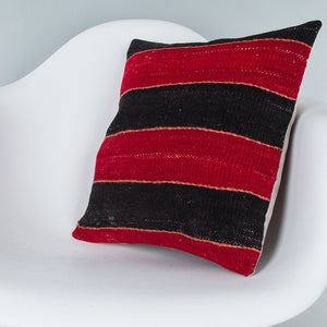 Striped_Multiple Color_Kilim Pillow Cover_16x16_Z1005_7665