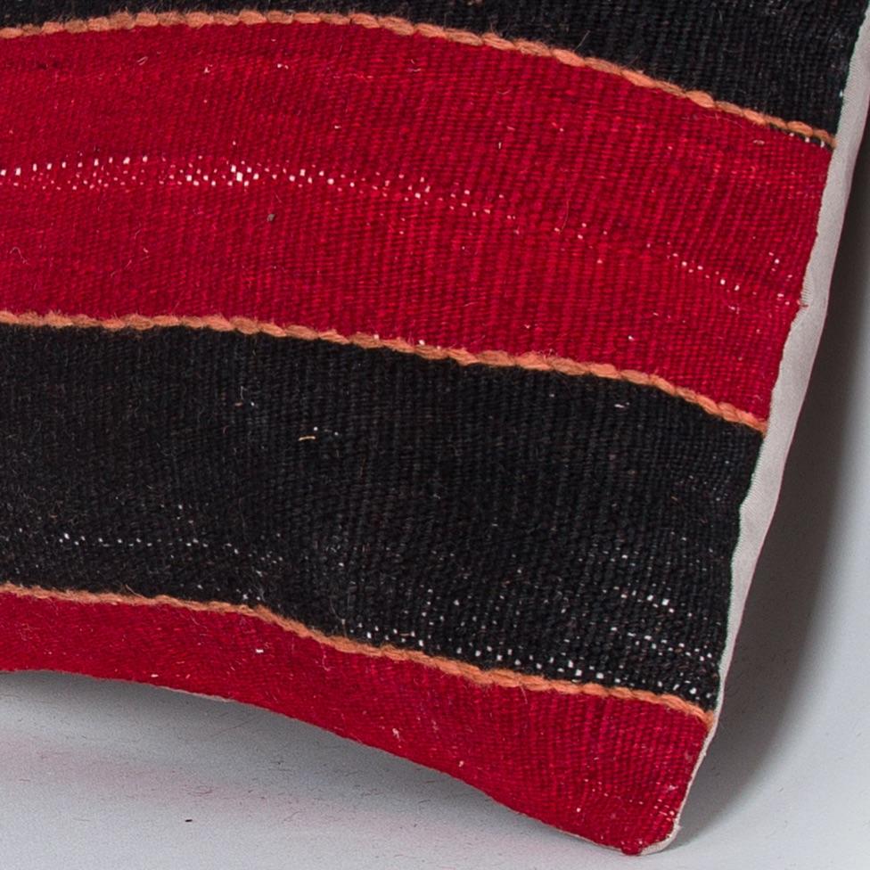Striped_Multiple Color_Kilim Pillow Cover_16x16_Z1005_7665