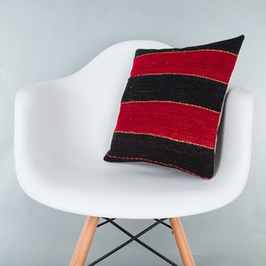 Striped_Multiple Color_Kilim Pillow Cover_16x16_Z1005_7722