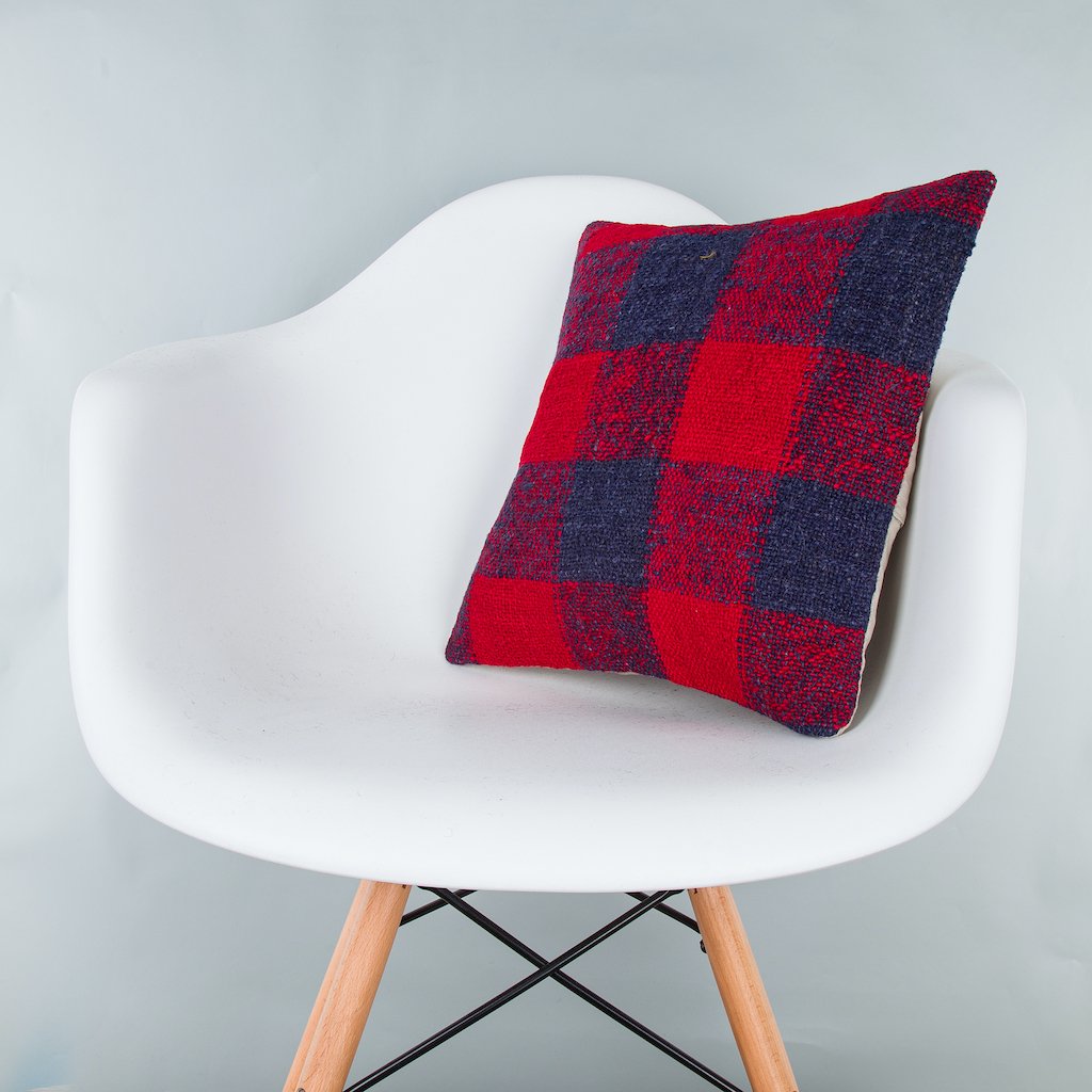 Striped_Multiple Color_Kilim Pillow Cover_16x16_Z1005_8152