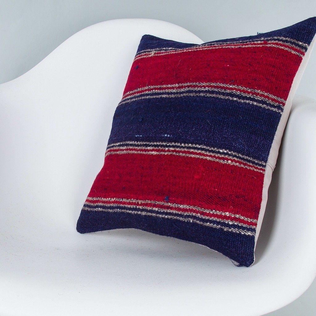 Striped_Multiple Color_Kilim Pillow Cover_16x16_Z1005_8415