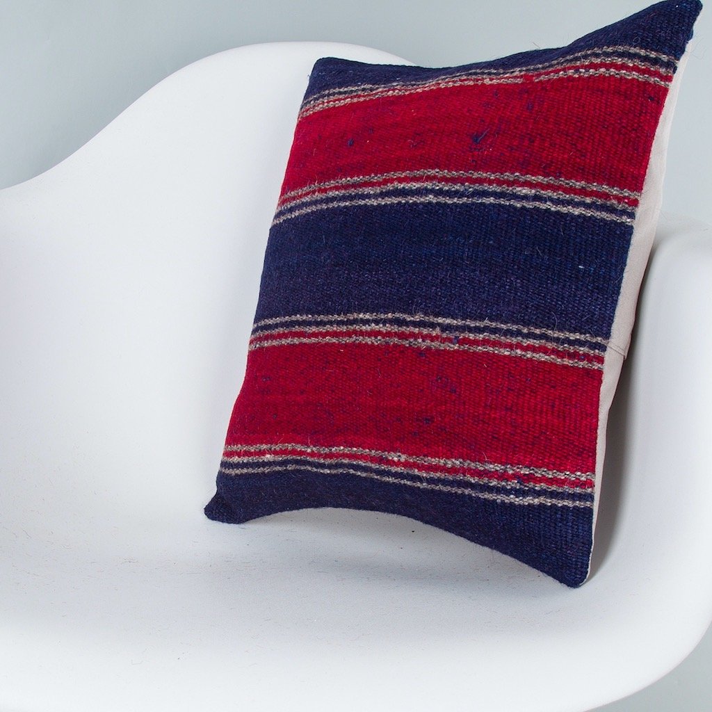 Striped_Multiple Color_Kilim Pillow Cover_16x16_Z1005_8417