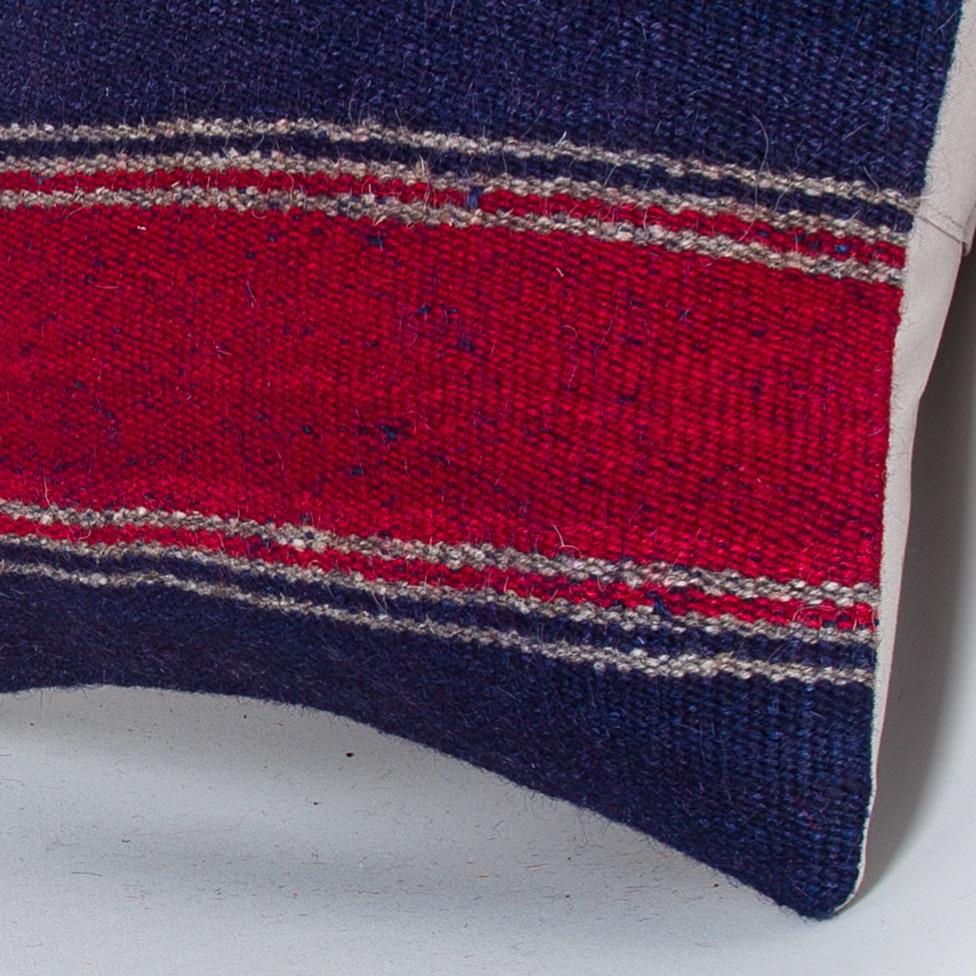 Striped_Multiple Color_Kilim Pillow Cover_16x16_Z1005_8417