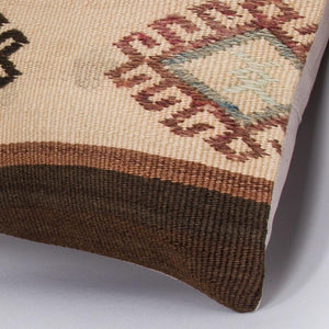 Striped_Multiple Color_Kilim Pillow Cover_16x16_Z1009_7247