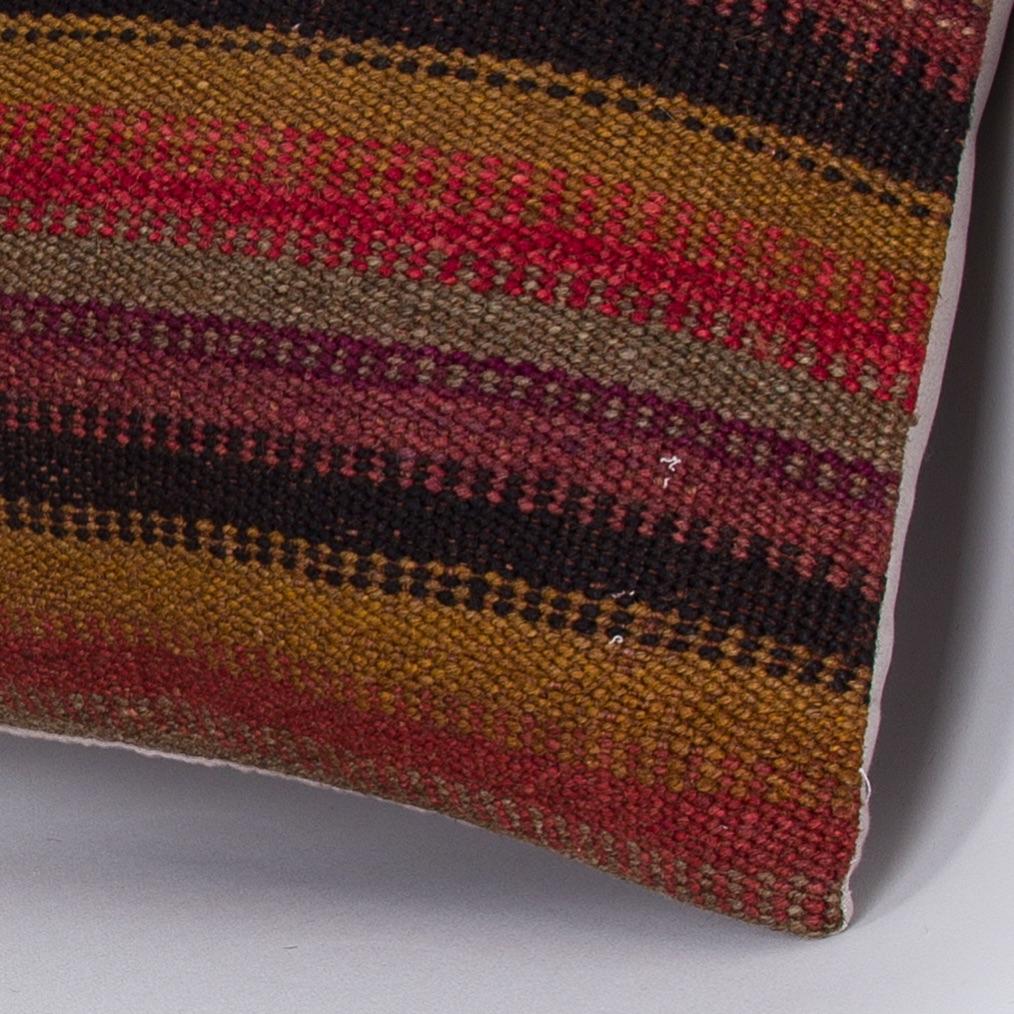 Striped_Multiple Color_Kilim Pillow Cover_16x16_Z1009_7253