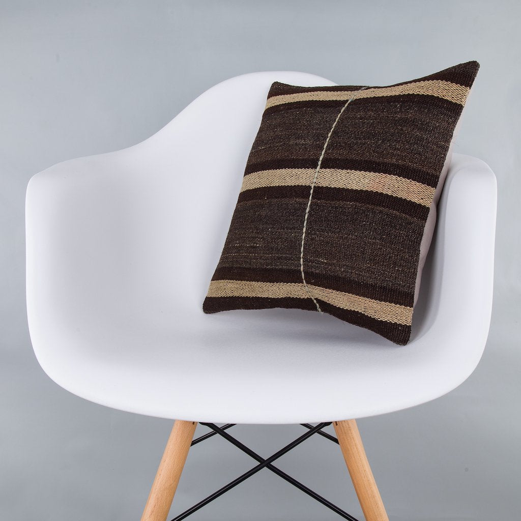 Striped_Multiple Color_Kilim Pillow Cover_16x16_Z1009_7260
