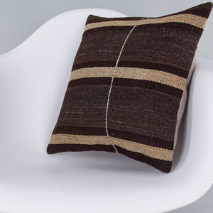Striped_Multiple Color_Kilim Pillow Cover_16x16_Z1009_7260