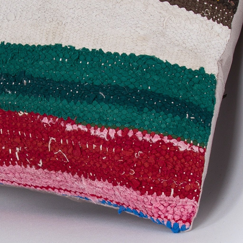 Striped_Multiple Color_Kilim Pillow Cover_16x16_Z1009_7282