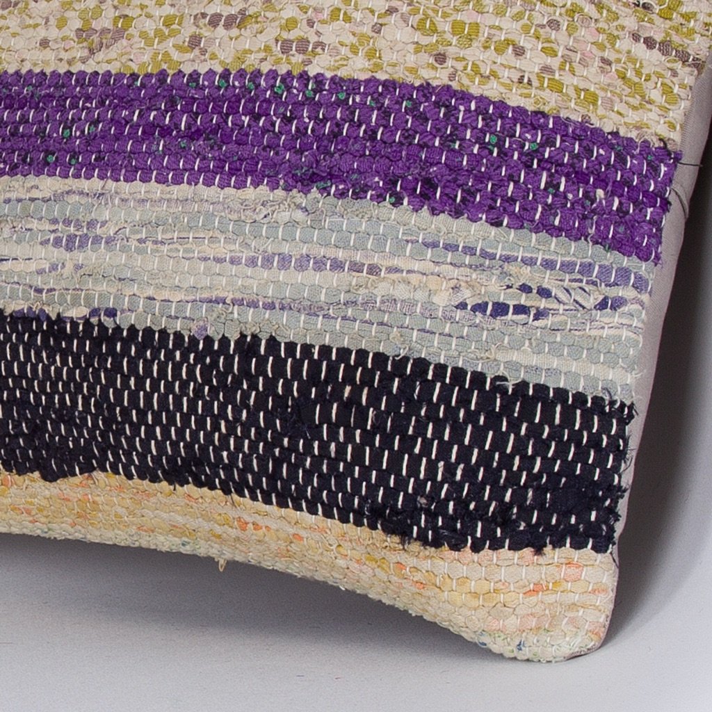 Striped_Multiple Color_Kilim Pillow Cover_16x16_Z1009_7319