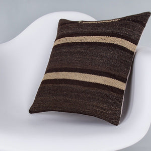 Striped_Multiple Color_Kilim Pillow Cover_16x16_Z1009_7368