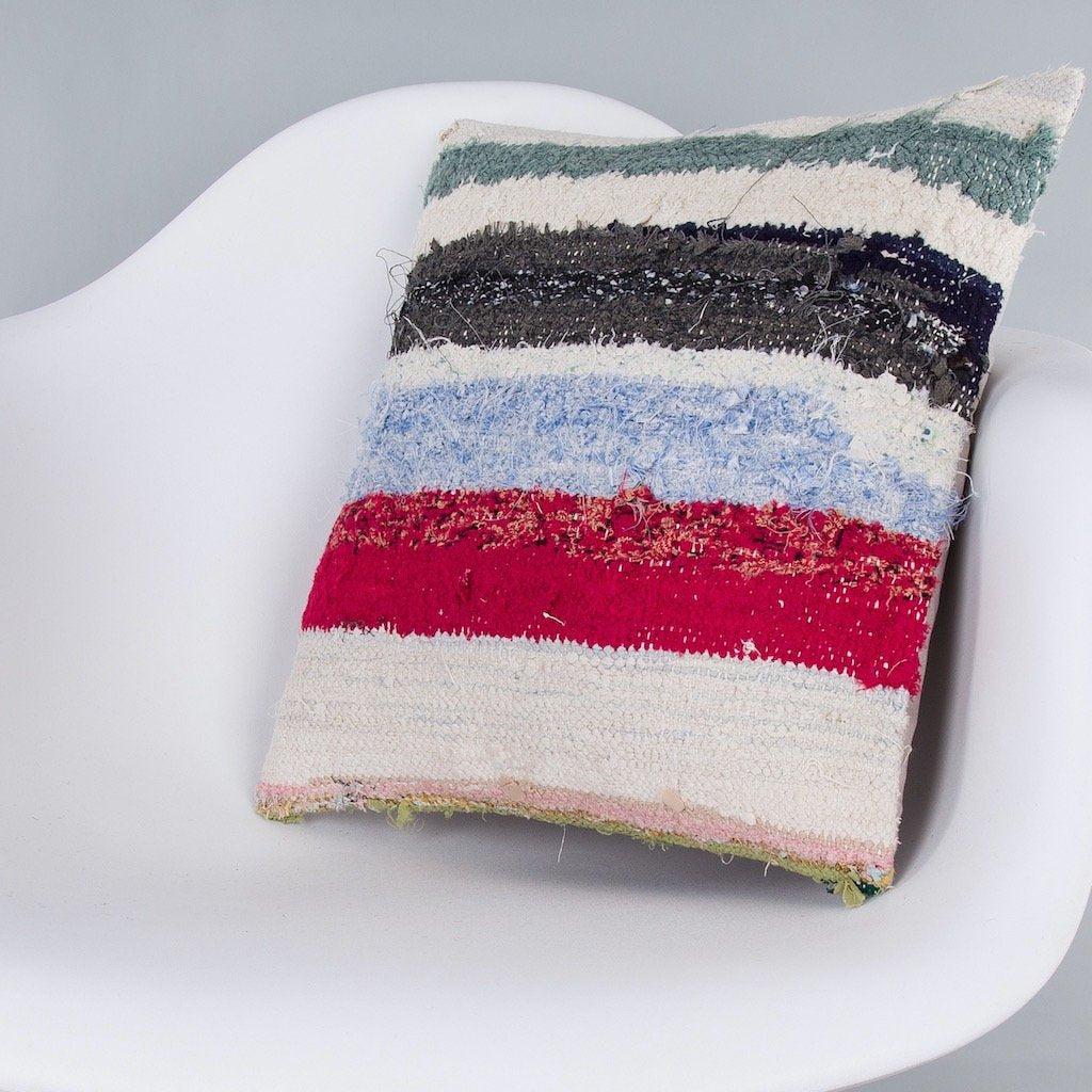 Striped_Multiple Color_Kilim Pillow Cover_16x16_Z1009_7383