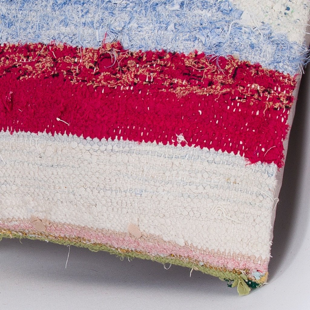 Striped_Multiple Color_Kilim Pillow Cover_16x16_Z1009_7383