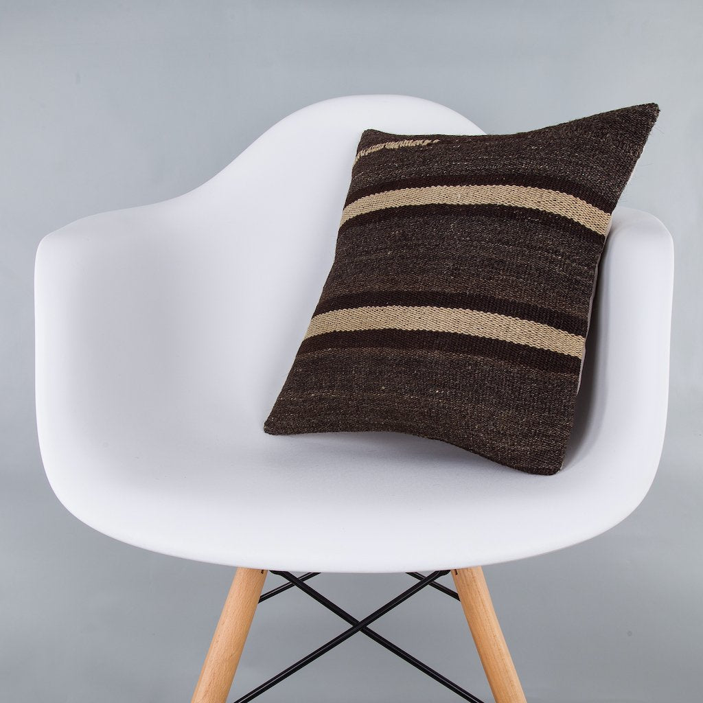 Striped_Multiple Color_Kilim Pillow Cover_16x16_Z1009_7425