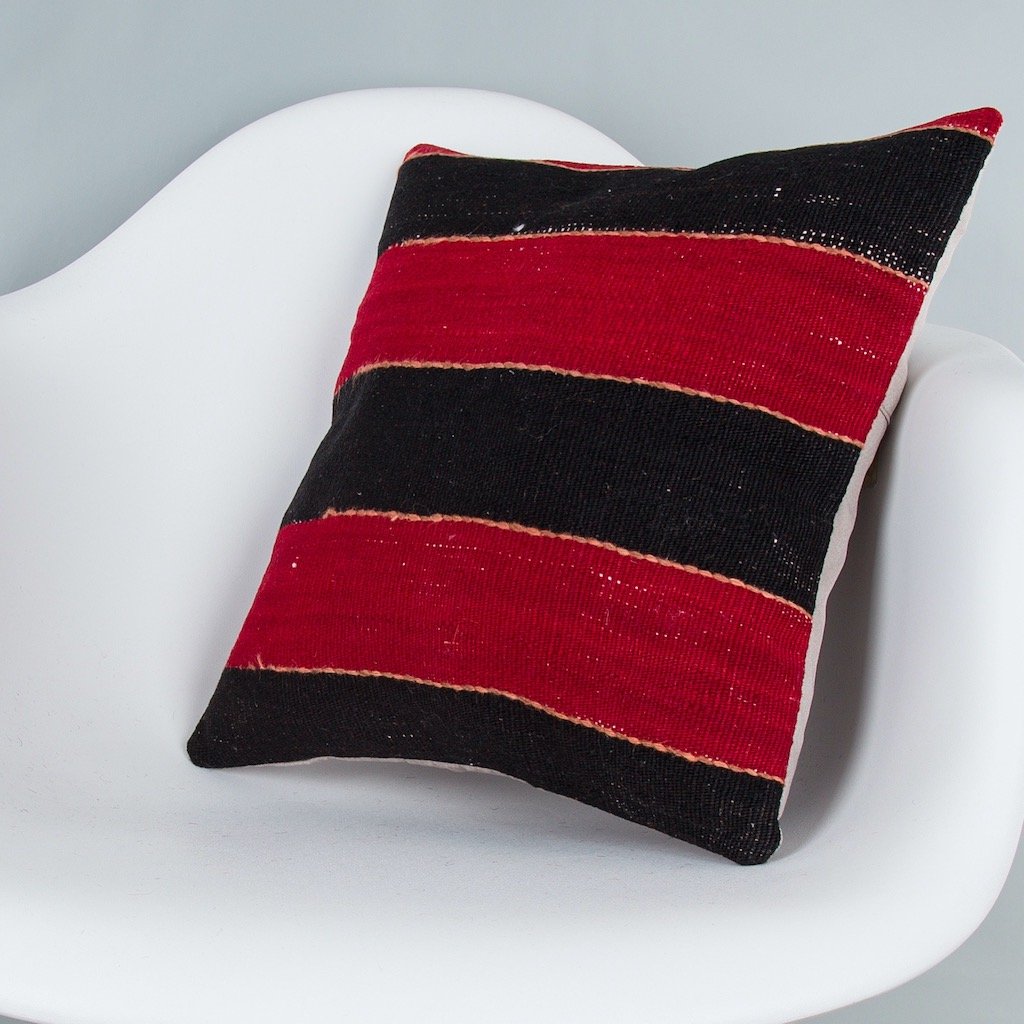 Striped_Multiple Color_Kilim Pillow Cover_16x16_Z1009_7472