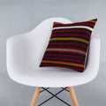 Striped_Multiple Color_Kilim Pillow Cover_16x16_Z1009_7579