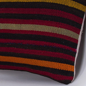 Striped_Multiple Color_Kilim Pillow Cover_16x16_Z1009_7579