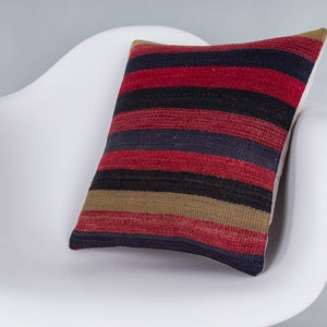 Striped_Multiple Color_Kilim Pillow Cover_16x16_Z1009_7588