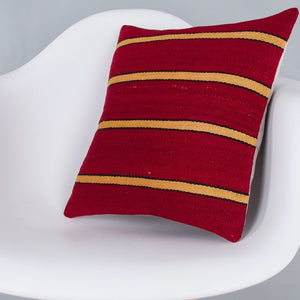 Striped_Multiple Color_Kilim Pillow Cover_16x16_Z1009_7621
