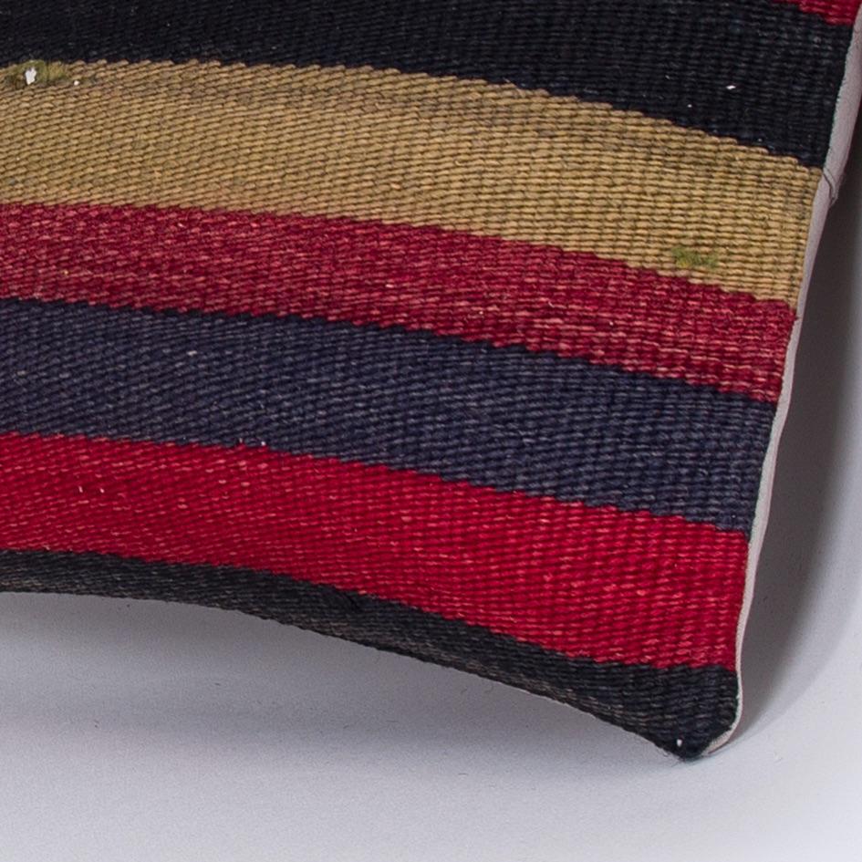 Striped_Multiple Color_Kilim Pillow Cover_16x16_Z1009_7623