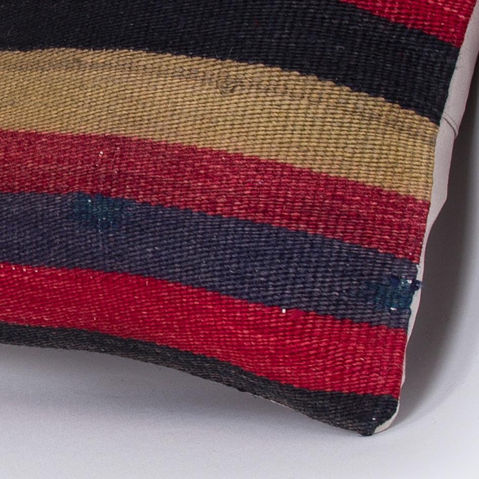 Striped_Multiple Color_Kilim Pillow Cover_16x16_Z1009_7632