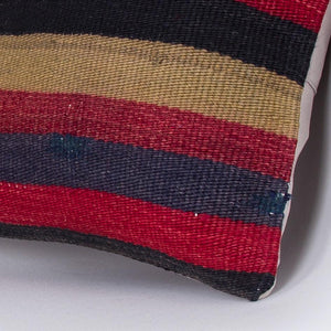 Striped_Multiple Color_Kilim Pillow Cover_16x16_Z1009_7632