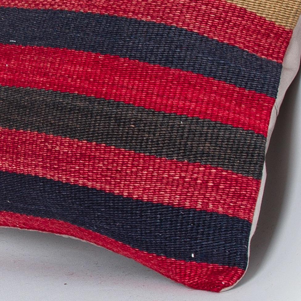 Striped_Multiple Color_Kilim Pillow Cover_16x16_Z1009_7666