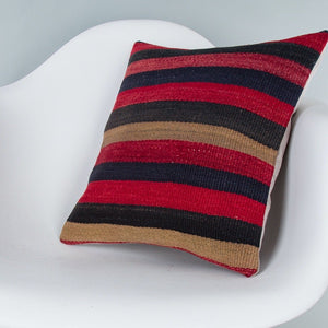 Striped_Multiple Color_Kilim Pillow Cover_16x16_Z1009_7670