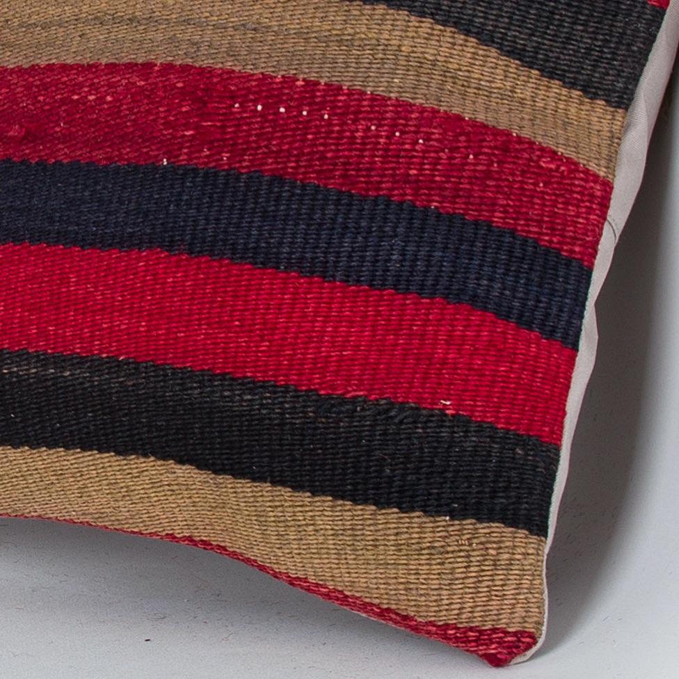 Striped_Multiple Color_Kilim Pillow Cover_16x16_Z1009_7670