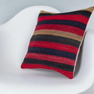 Striped_Multiple Color_Kilim Pillow Cover_16x16_Z1009_7671
