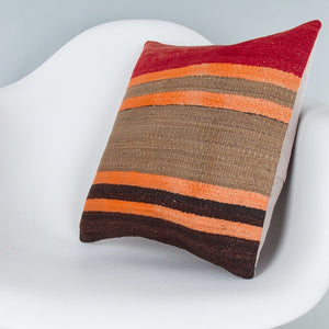 Striped_Multiple Color_Kilim Pillow Cover_16x16_Z1009_7748