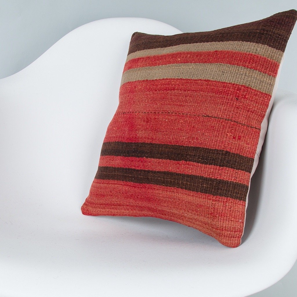Striped_Multiple Color_Kilim Pillow Cover_16x16_Z1009_7752