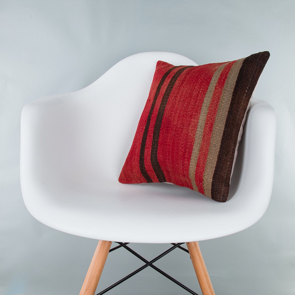 Striped_Multiple Color_Kilim Pillow Cover_16x16_Z1009_7761