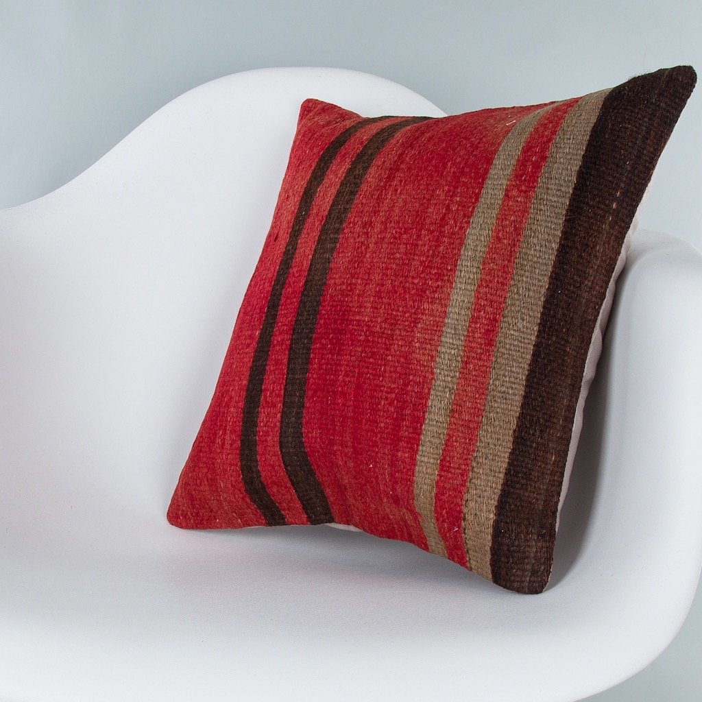 Striped_Multiple Color_Kilim Pillow Cover_16x16_Z1009_7761