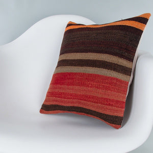 Striped_Multiple Color_Kilim Pillow Cover_16x16_Z1009_7764