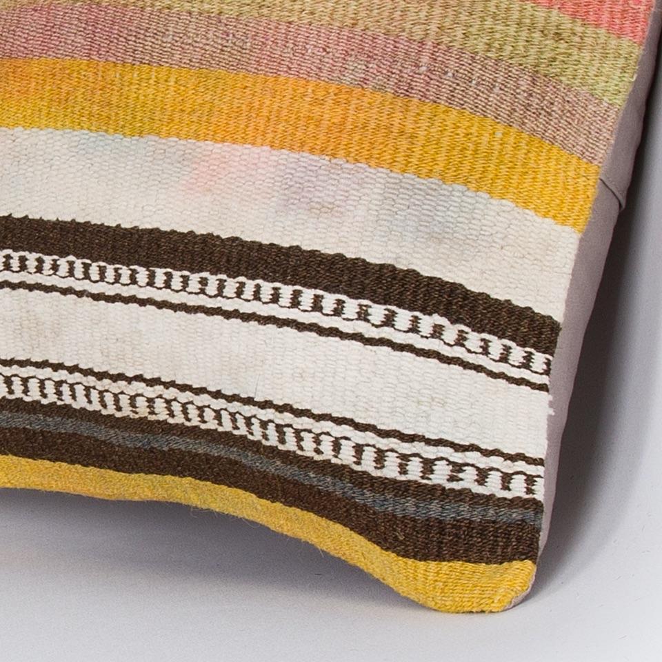 Striped_Multiple Color_Kilim Pillow Cover_16x16_Z1009_7862