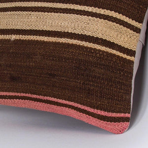 Striped_Multiple Color_Kilim Pillow Cover_16x16_Z1009_7915