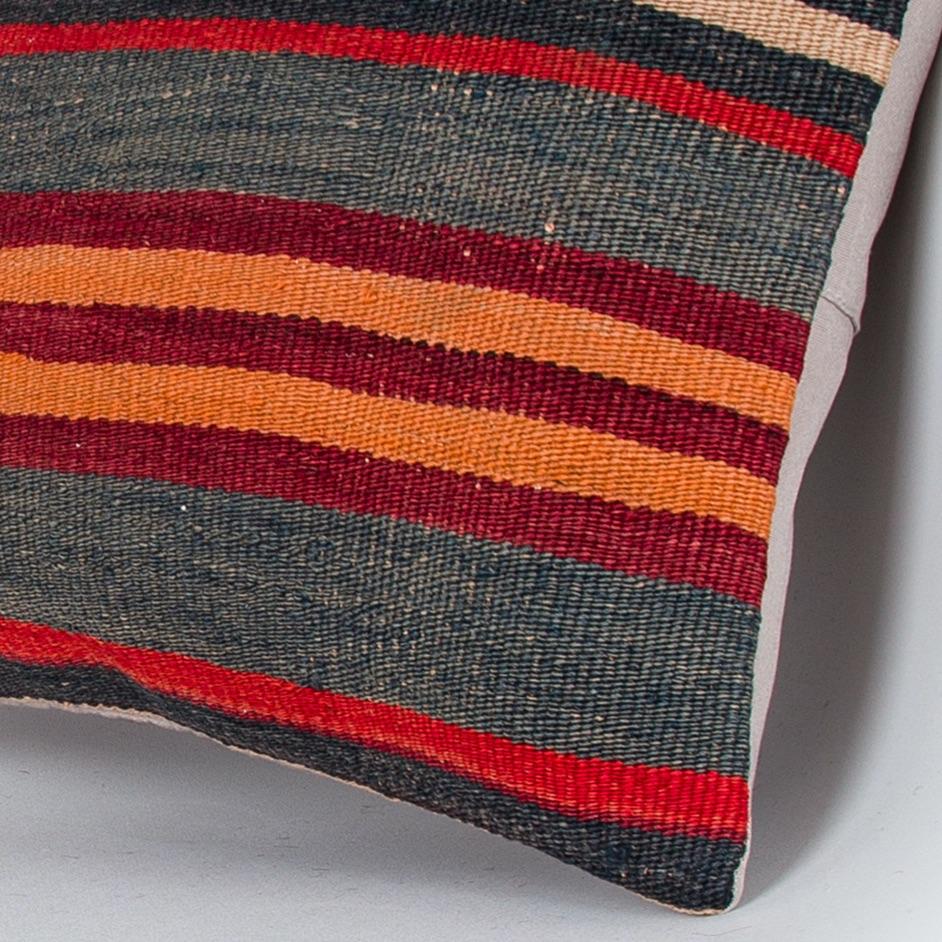 Striped_Multiple Color_Kilim Pillow Cover_16x16_Z1009_7968