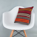Striped_Multiple Color_Kilim Pillow Cover_16x16_Z1009_7972