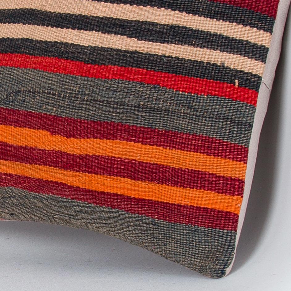 Striped_Multiple Color_Kilim Pillow Cover_16x16_Z1009_7973